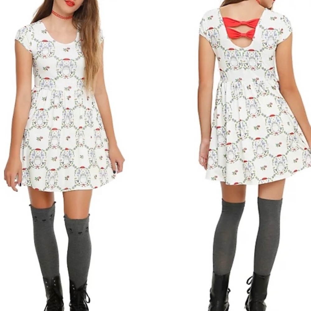 My Neighbor Totoro Garden Mushroom Mini Bow Dress